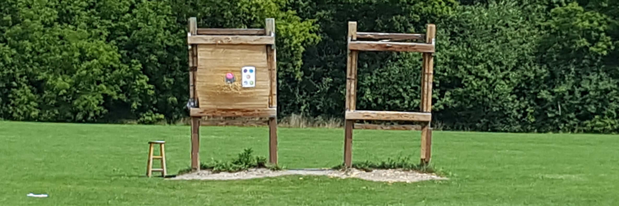 Target Butt at 50 Yards Collapsed, August 2016